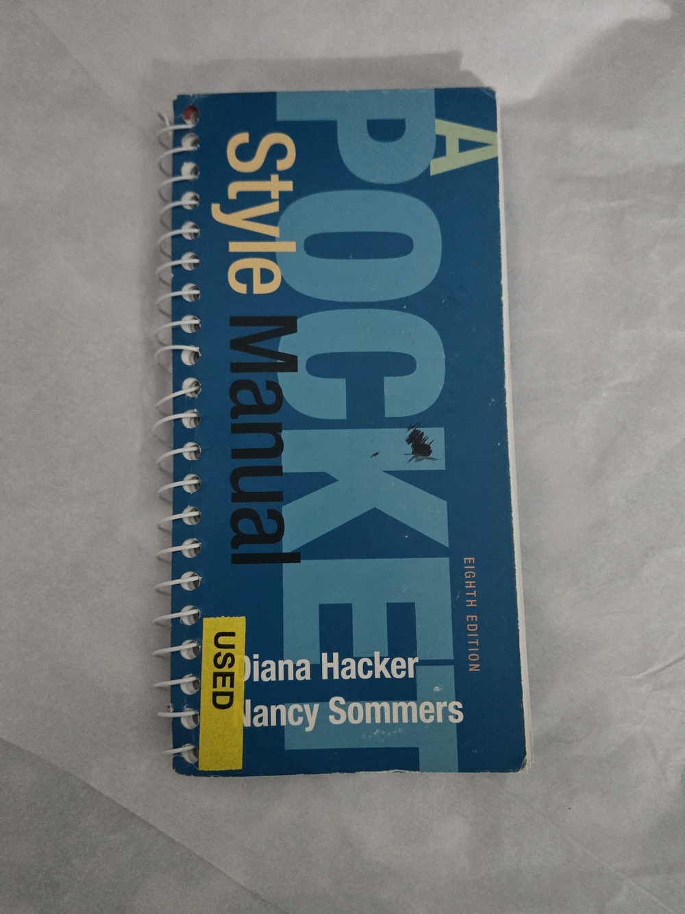A Pocket Style Manual - Blue Spiral Notebook